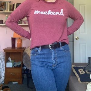 long sleeve weekend sweatier